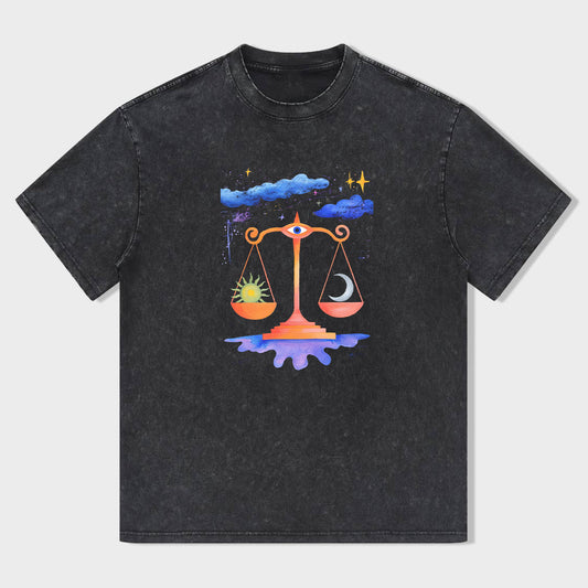 Balance Scale Art Design Graphic T-Shirt