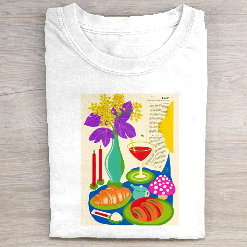 Colorful Abstract Art Print T-Shirt