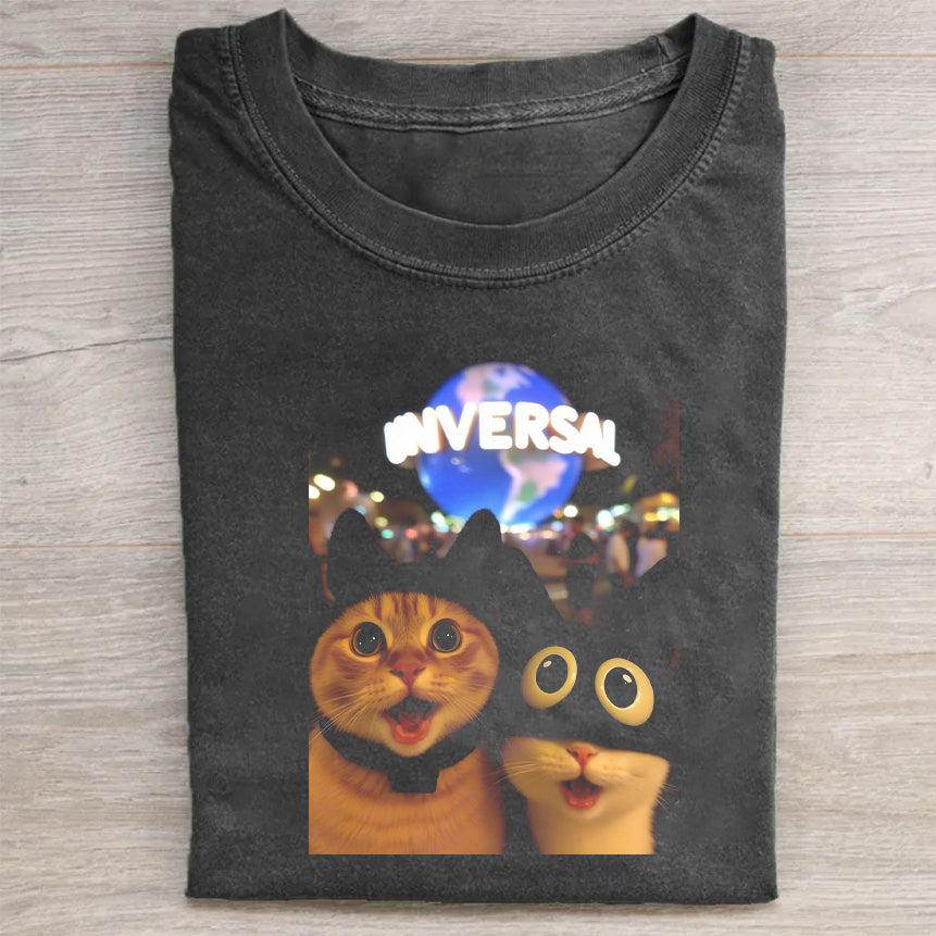 Cute Cat Graphic T-Shirt