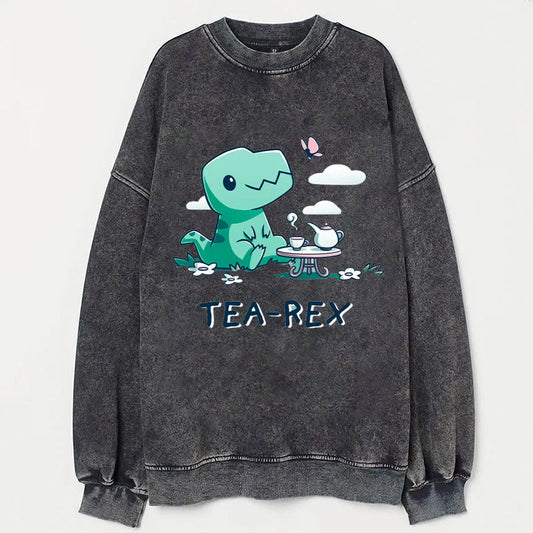 Tea Rex Funny T-shirt