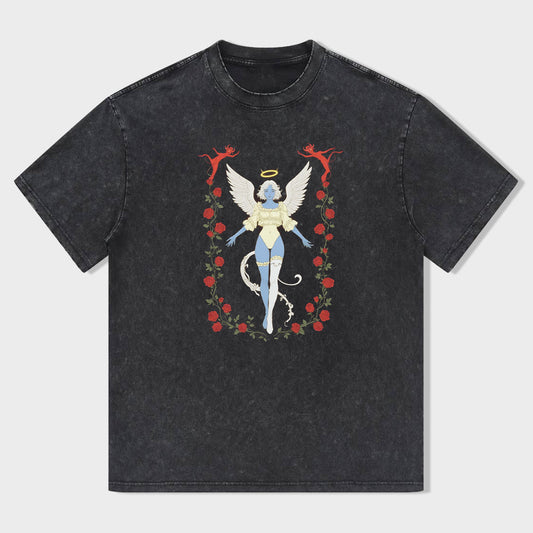 Angel Wings Graphic Print Men's T-Shirt