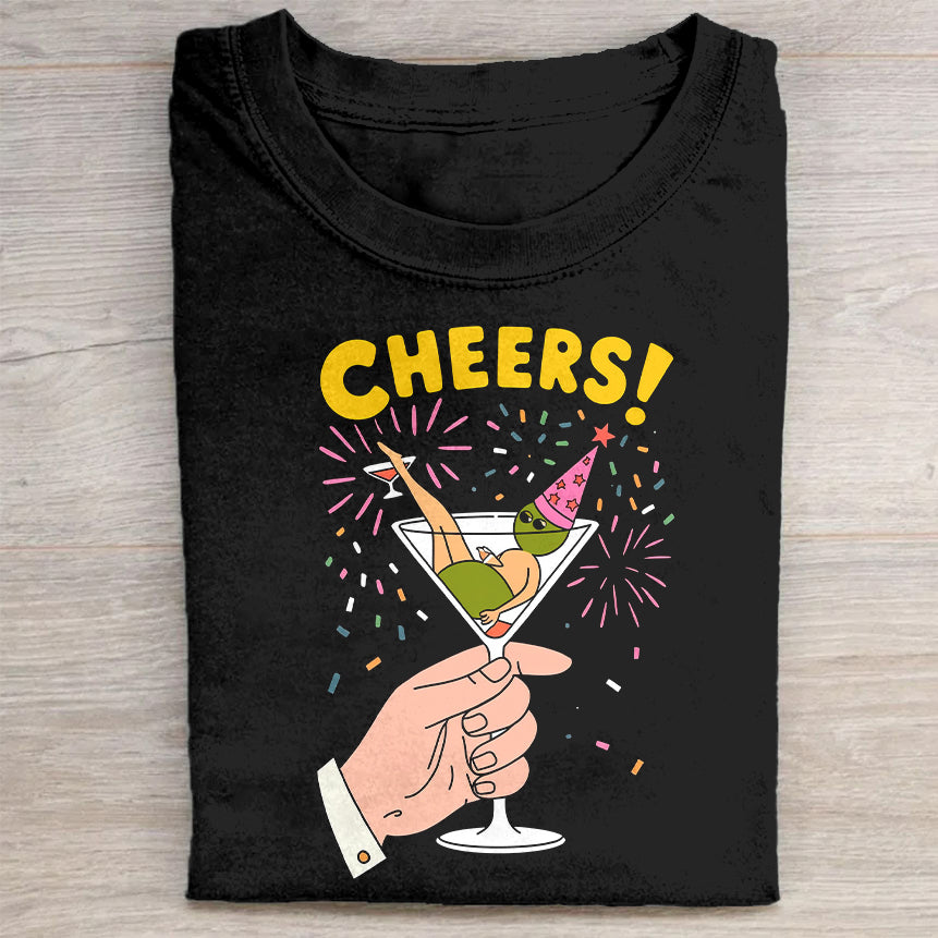Cheers Celebration Graphic T-Shirt