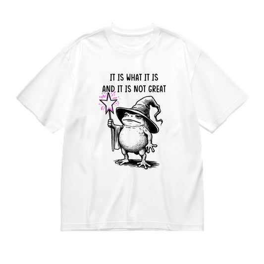 It Is What It Is and It Is Not Great Wizard Design Graphic T-Shirt
