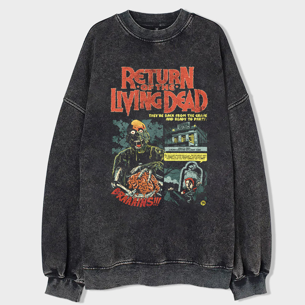 Immortal Rave Acid Wash Sweatshirt - heygraff