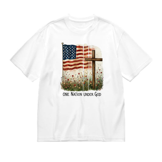 American Flag Cross Field T-Shirt