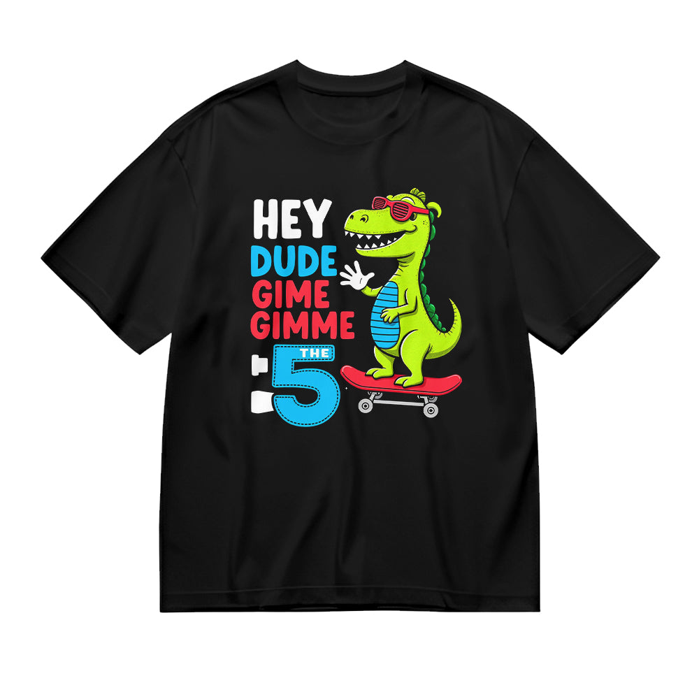 Cool Dinosaur Skateboard Kids T-Shirt