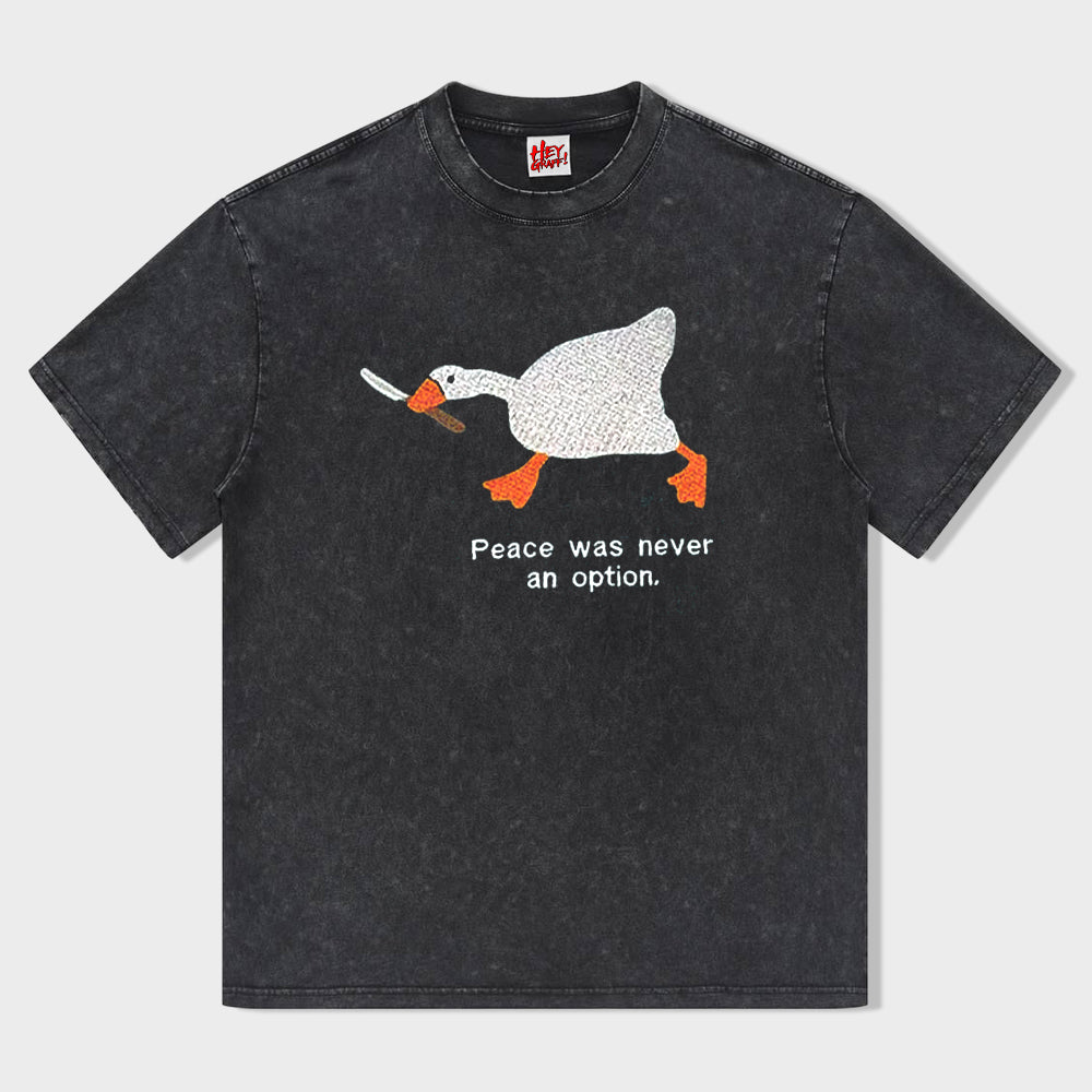 Peace Was Never An Option T-shirt - heygraff