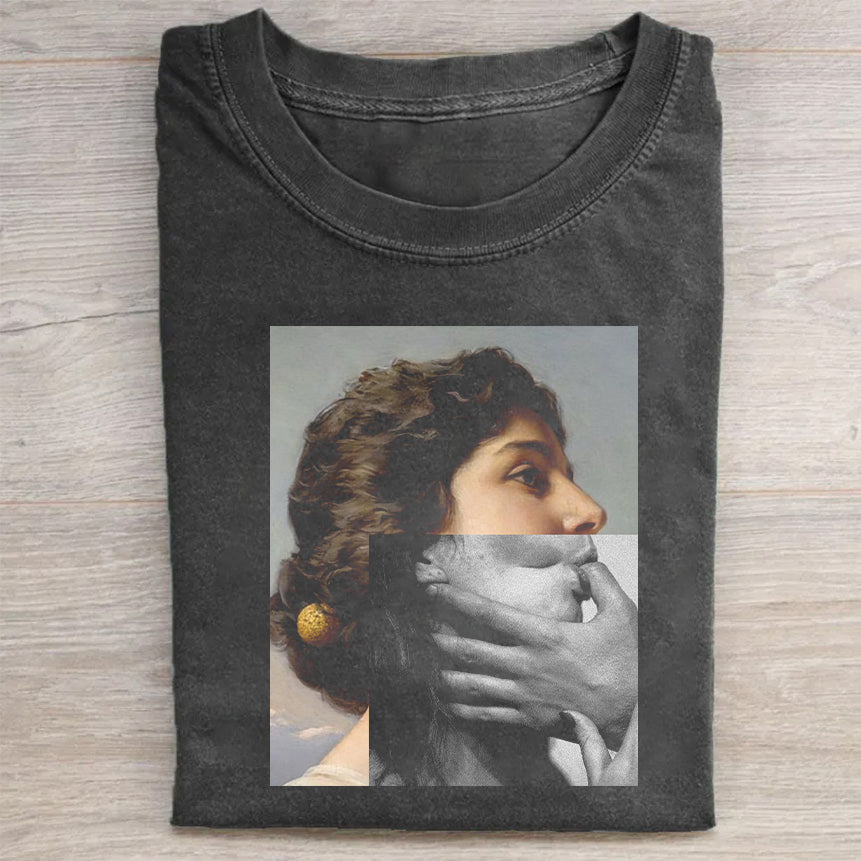 Vintage Art Print Graphic T-Shirt
