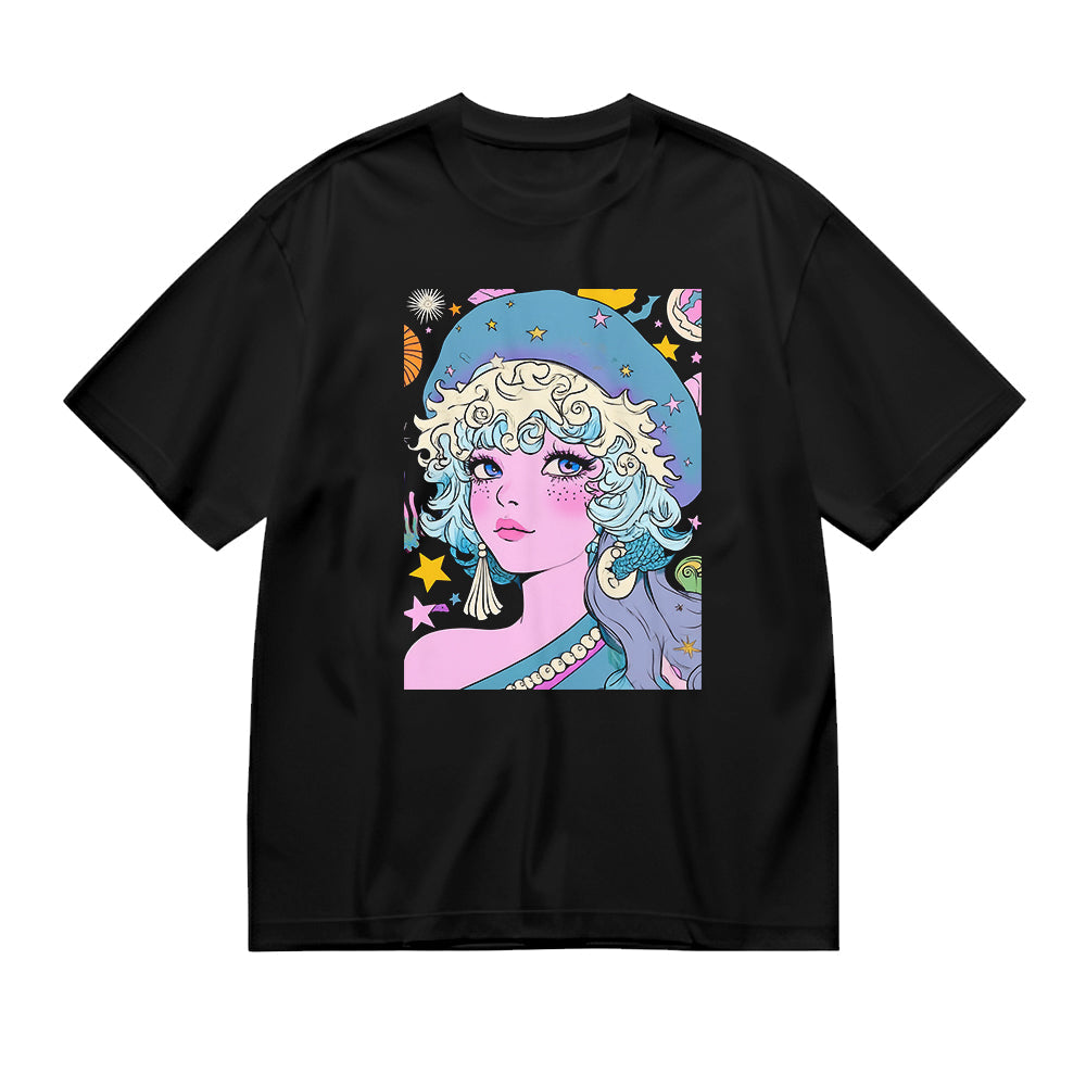 Colorful Anime Graphic T-Shirt