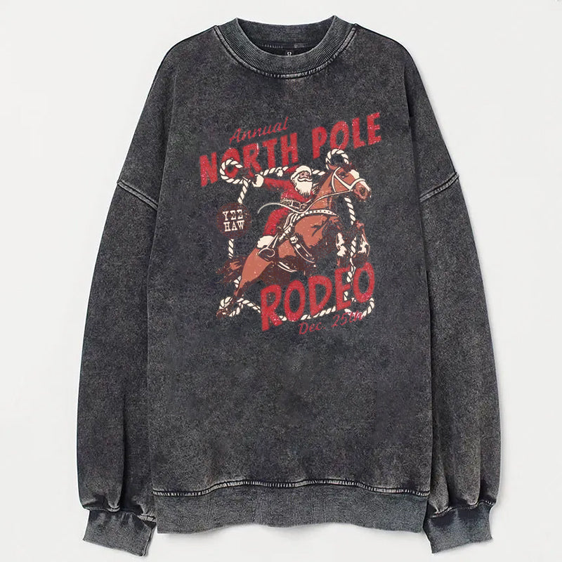 North Pole Rodeo Sweatshirt - heygraff