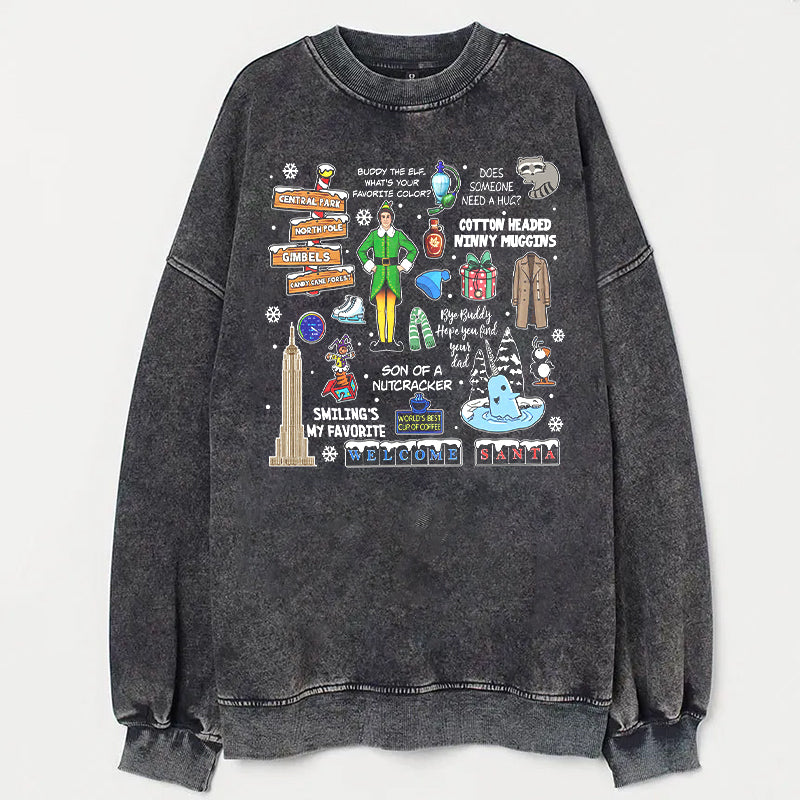 Vintage Elf Christmas Movie Sweatshirt - heygraff