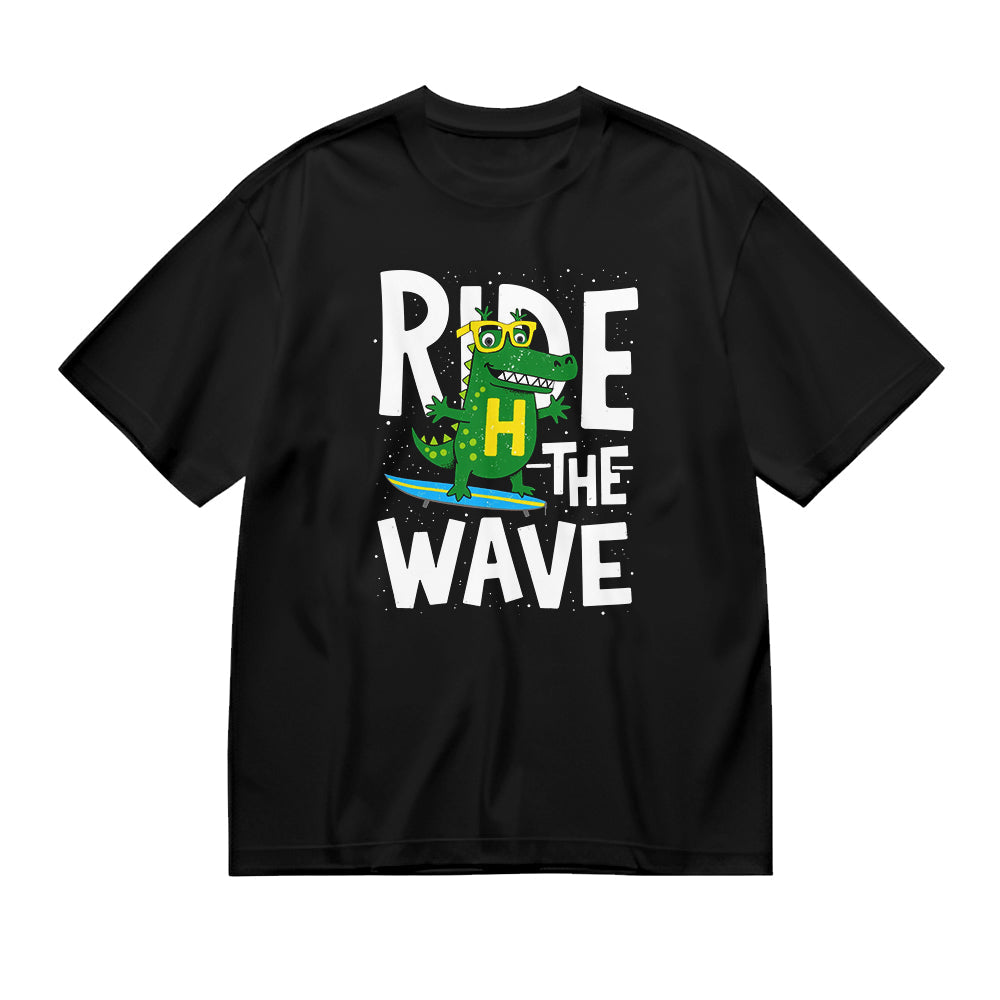 Ride The Wave Crocodile Surfing T-Shirt