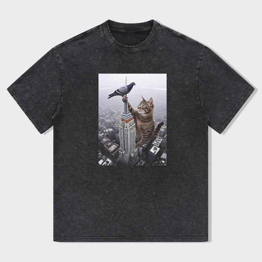 Cat Climbing Empire State Building T-Shirt