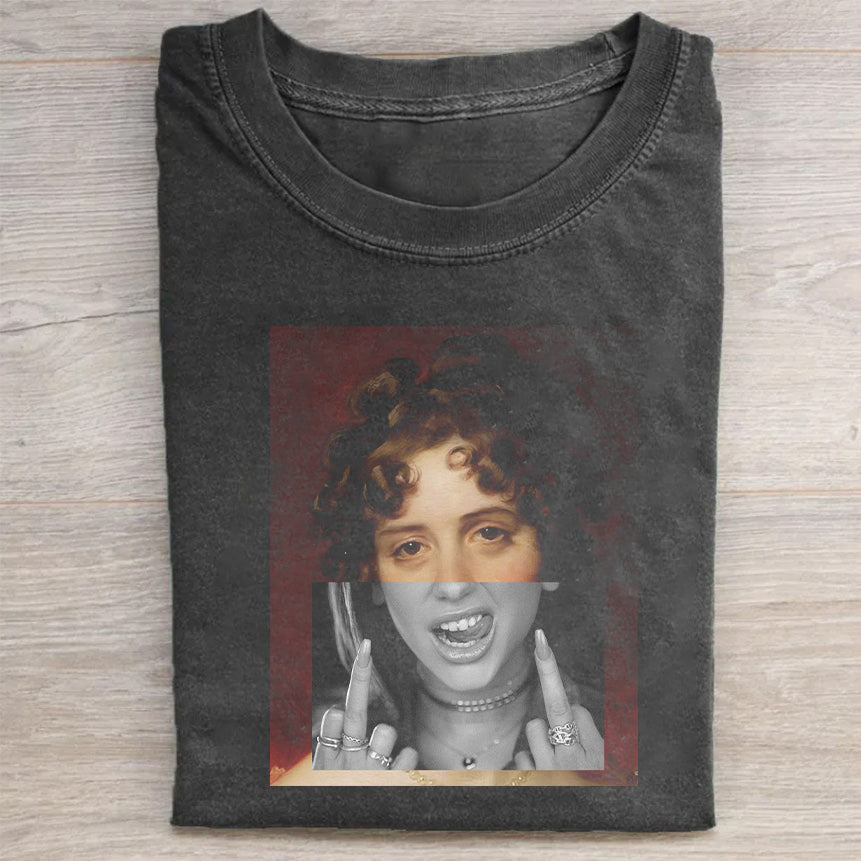 Heygraff™ Vintage Pearl Portrait Graphic Tee