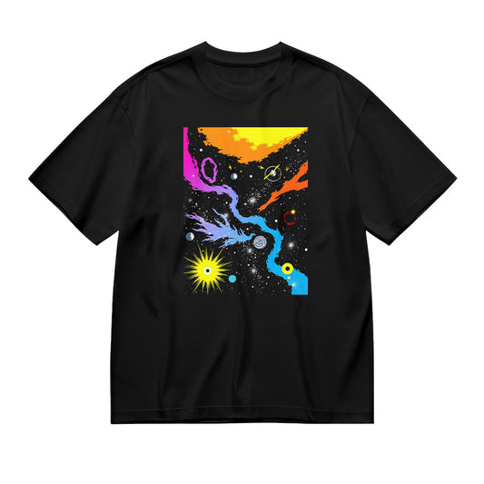 Colorful Galaxy Print Unisex T-Shirt