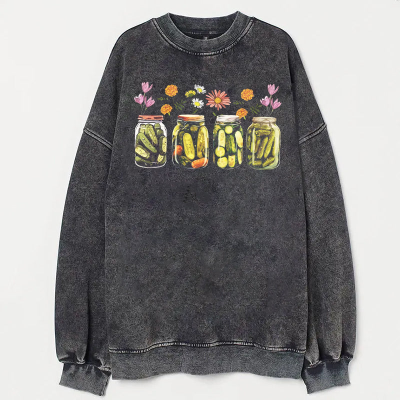 Vintage Canned Pickles Unisex Sweatshirt - heygraff