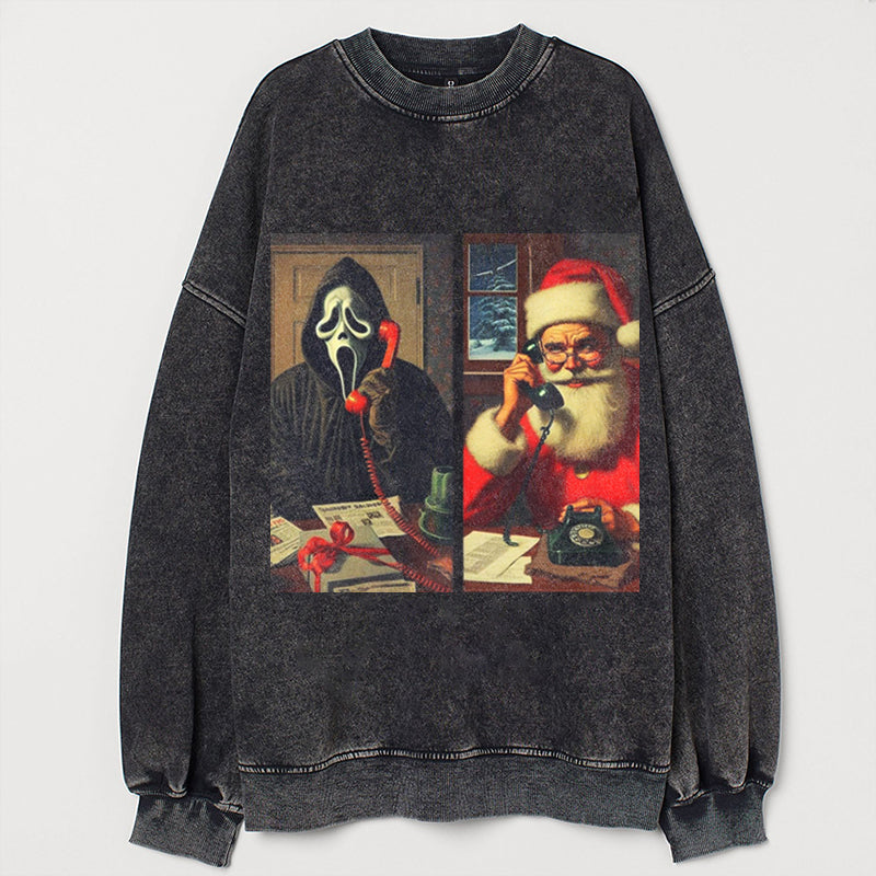 Funny Ghost Santa Sweatshirt - heygraff