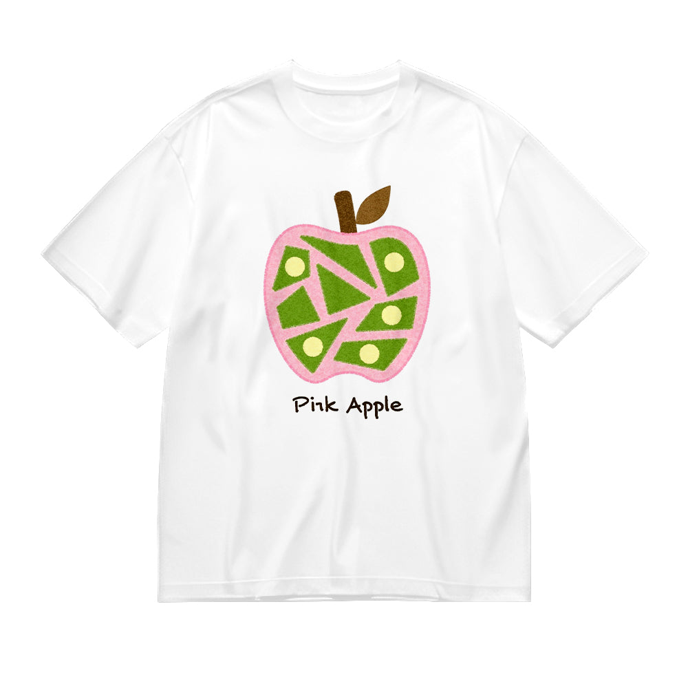 Pink Apple Graphic T-Shirt