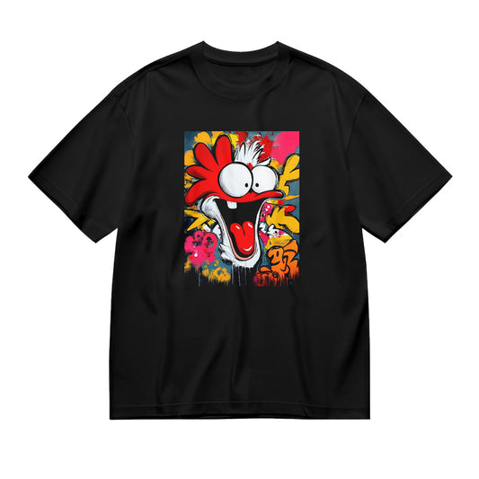 Colorful Cartoon Graphic T-Shirt