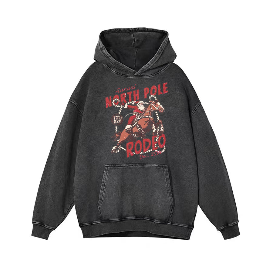 North Pole Rodeo Hoodie - heygraff