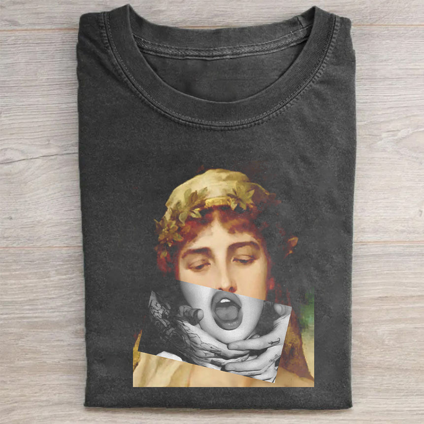 Vintage Art Print Graphic T-Shirt