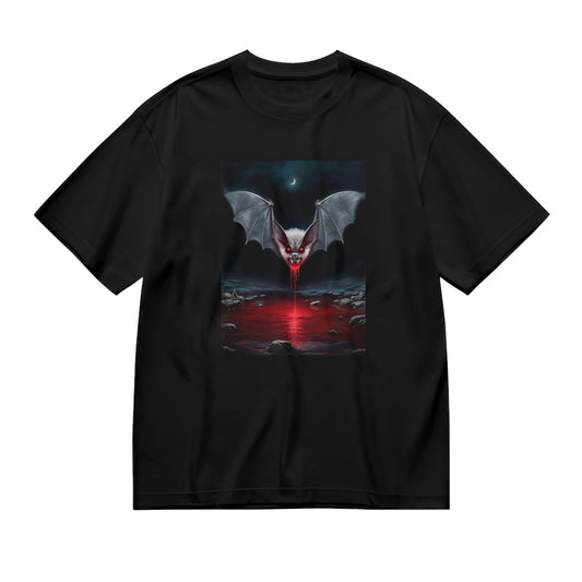 Bat Wings with Red Stream Graphic T-Shirt