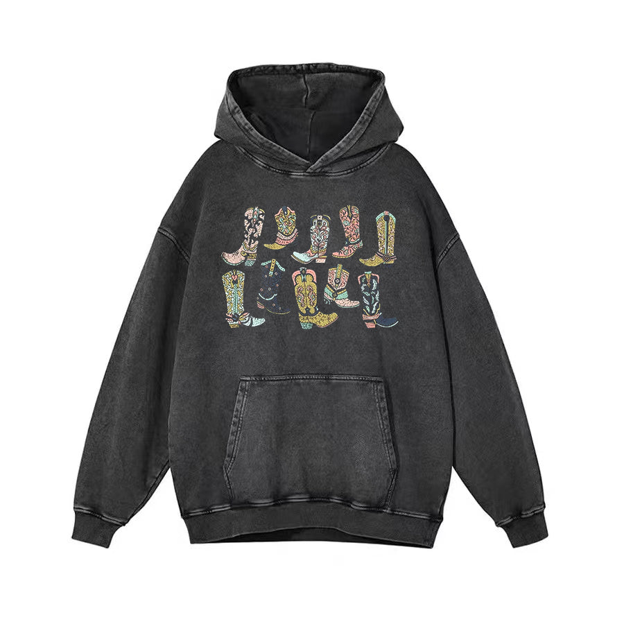 Cowgirl Boots Unisex Hoodie - heygraff