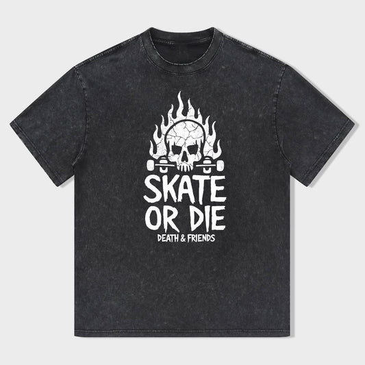 Skate or Die Death & Friends Graphic T-Shirt