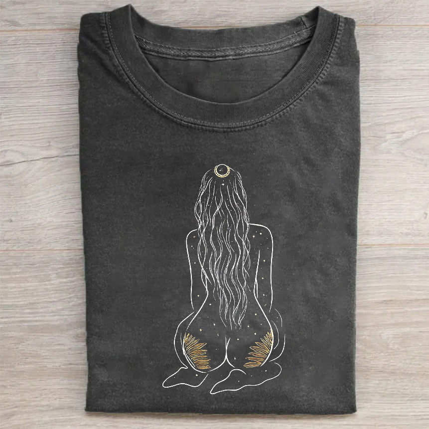 Mermaid Design Graphic T-Shirt