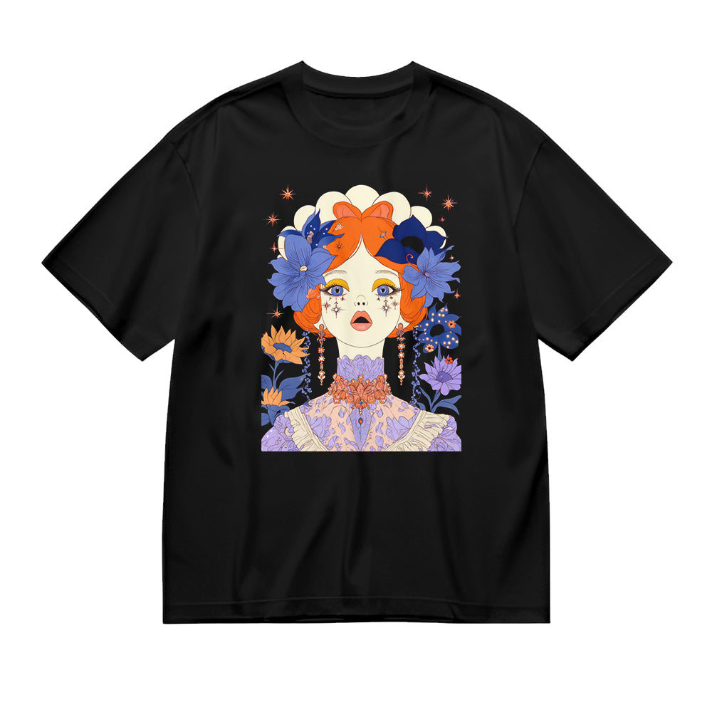 Colorful Floral Graphic T-Shirt