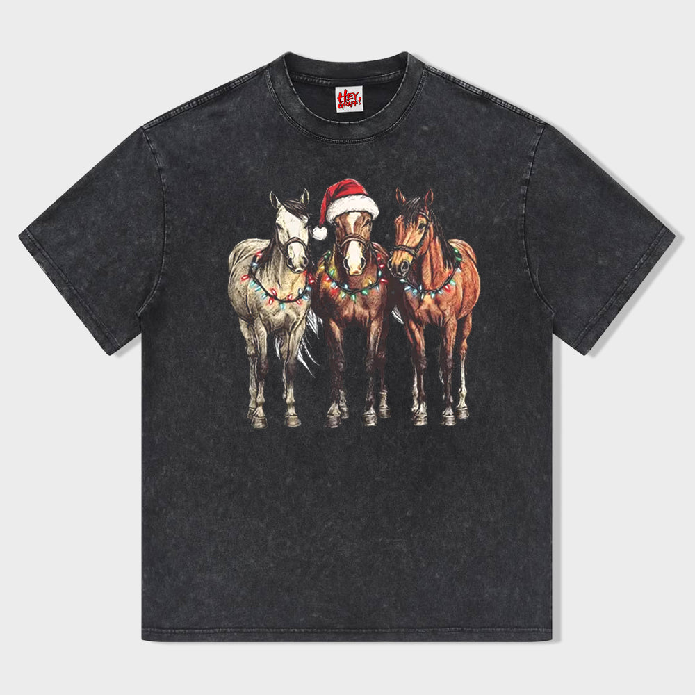 Horse Christmas T-Shirt - heygraff