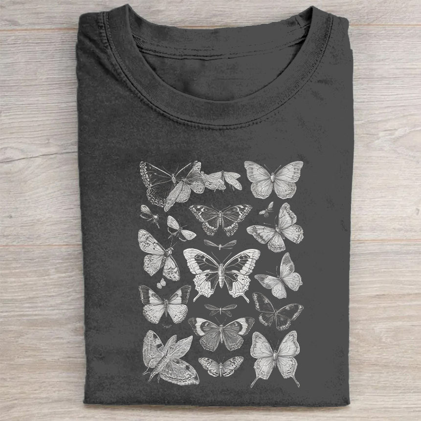 Butterfly Print Graphic T-Shirt