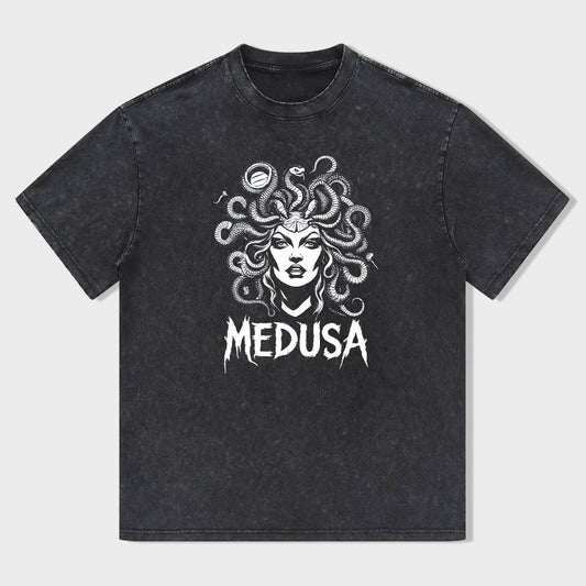 Medusa Graphic T-Shirt for Men Women Unisex Cotton Tee Medusa Design Shirts