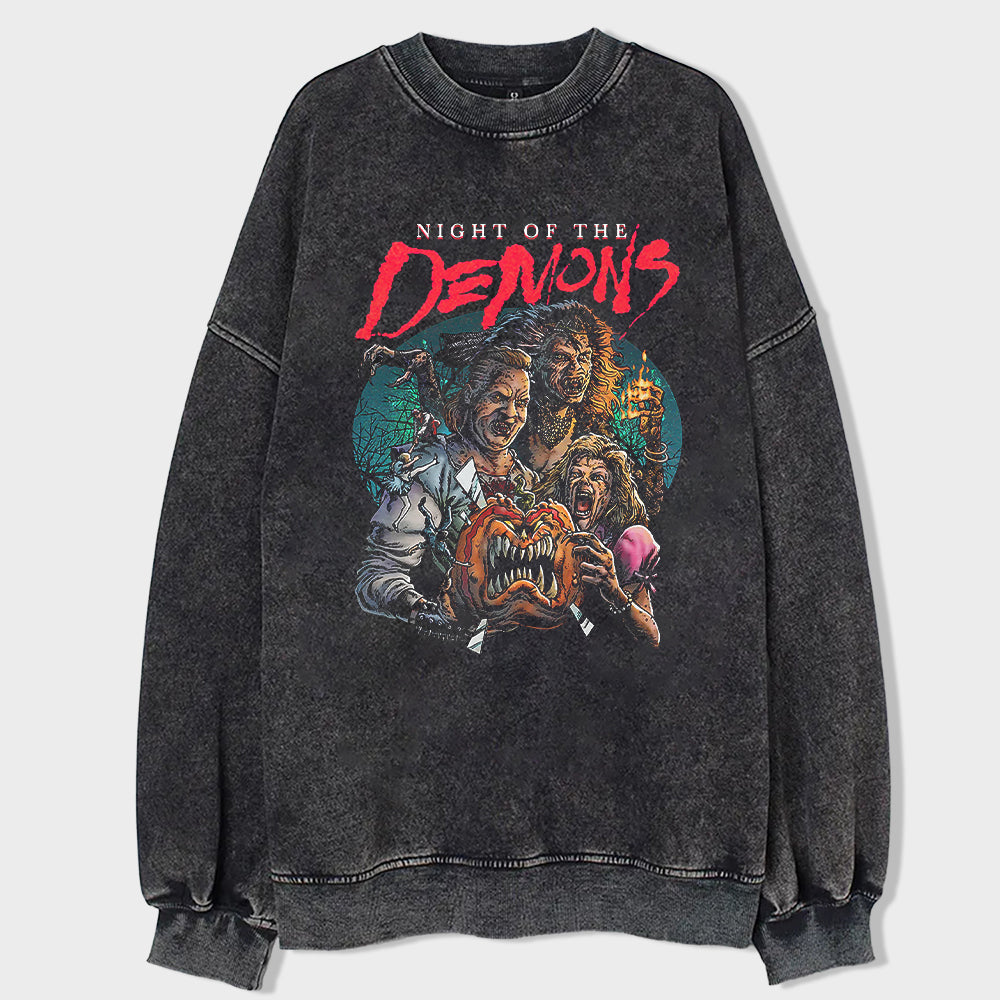 Dark Siren Acid Wash Sweatshirt - heygraff