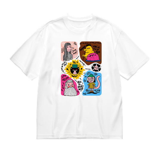 Colorful Cartoon Print Unisex T-Shirt