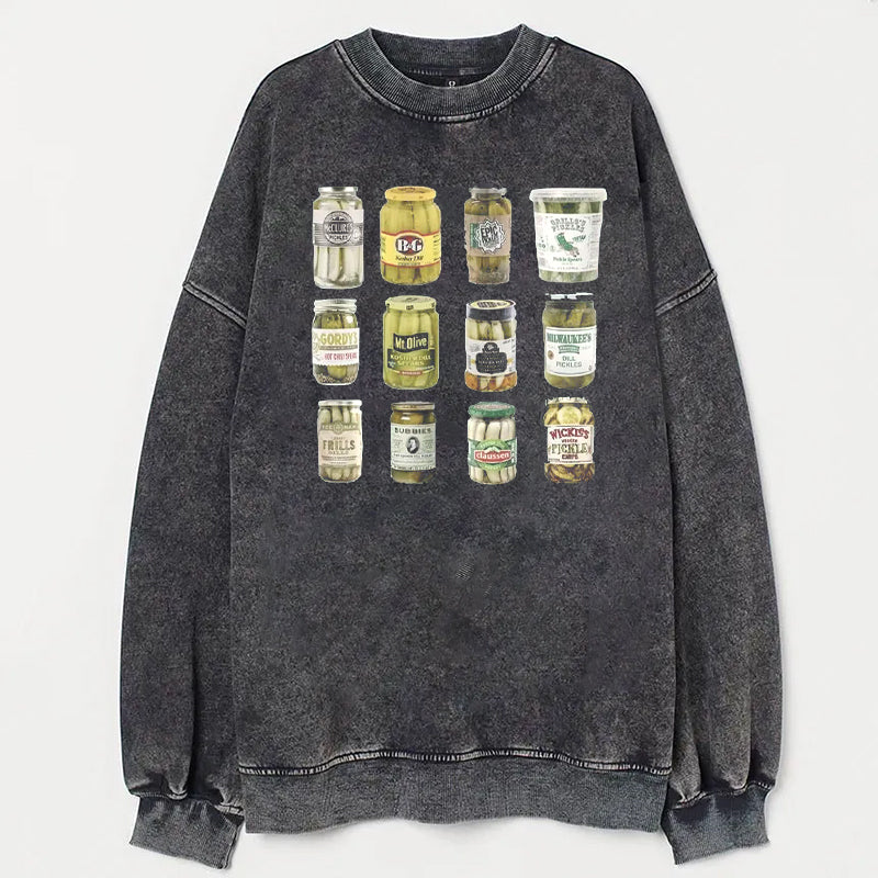 Vintage Canned Pickles Unisex Sweatshirt - heygraff