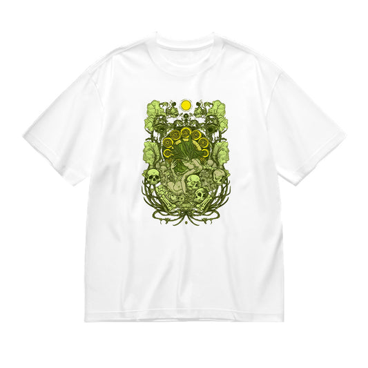 Green Tribal Graphic Design T-Shirt