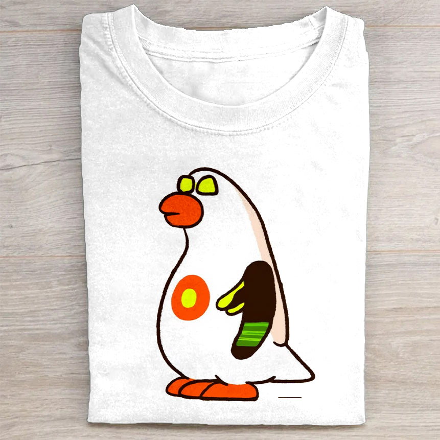 Cute Cartoon Penguin Graphic T-Shirt