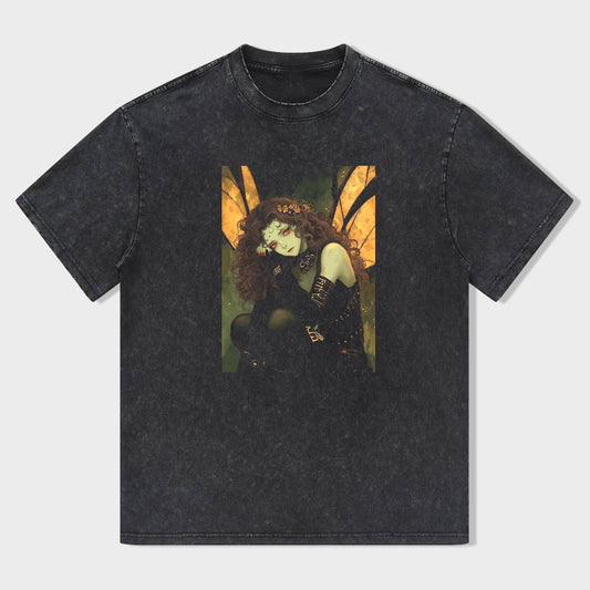 Vintage Fairy Art Graphic T-Shirt