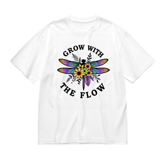 Grow with the Flow Dragonfly Graphic T-Shirt