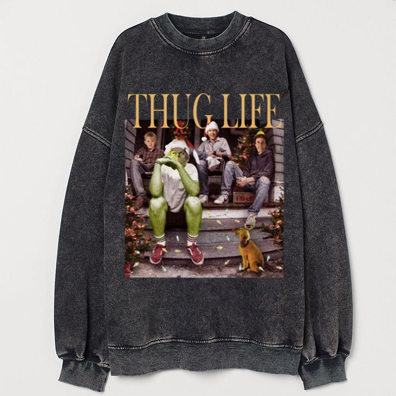 Thug Life Christmas Sweatshirt - heygraff
