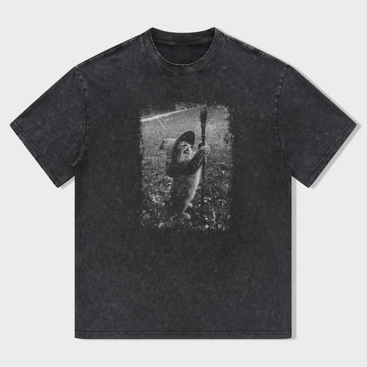 Vintage Graphic T-Shirt with Retro Monster Design for Men Women Unisex Casual Tee