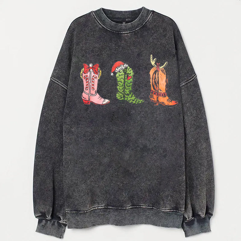 Cowgirl Christmas Sweatshirt - heygraff