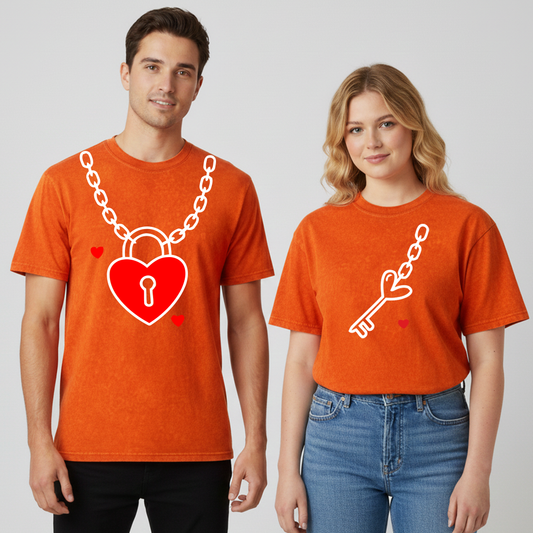 Heart-to-Heart Lock Couple Outfits - Valentine's Day Edition