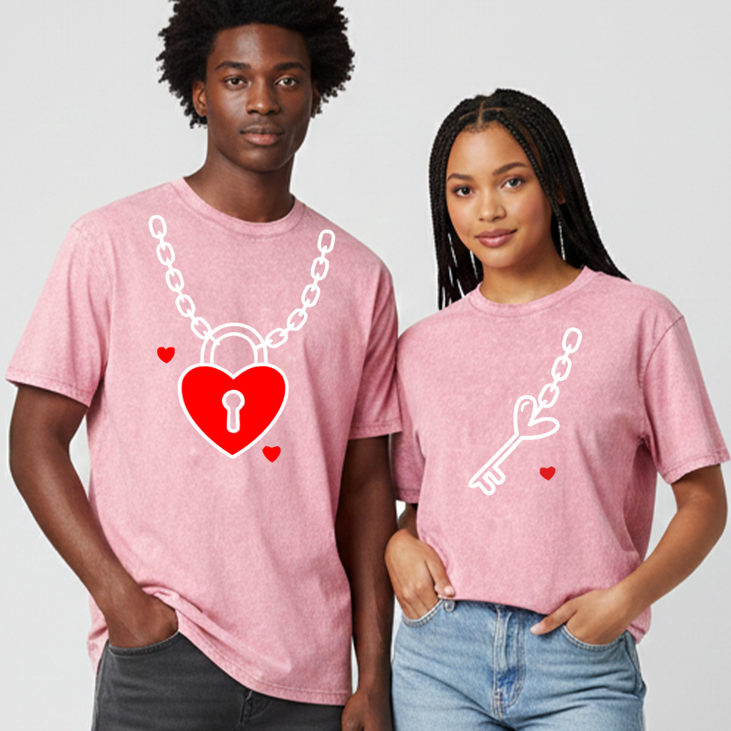Heart-to-Heart Lock Couple Outfits - Valentine's Day Edition
