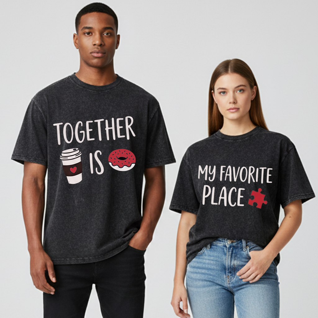 Together Is My Favorite Place Couple Outfits - Valentine's Day Edition