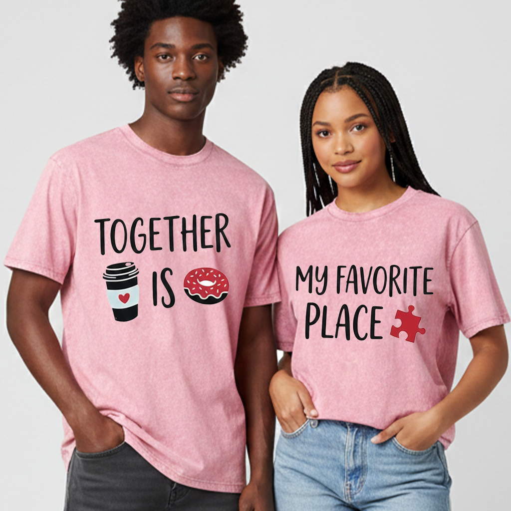 Together Is My Favorite Place Couple Outfits - Valentine's Day Edition