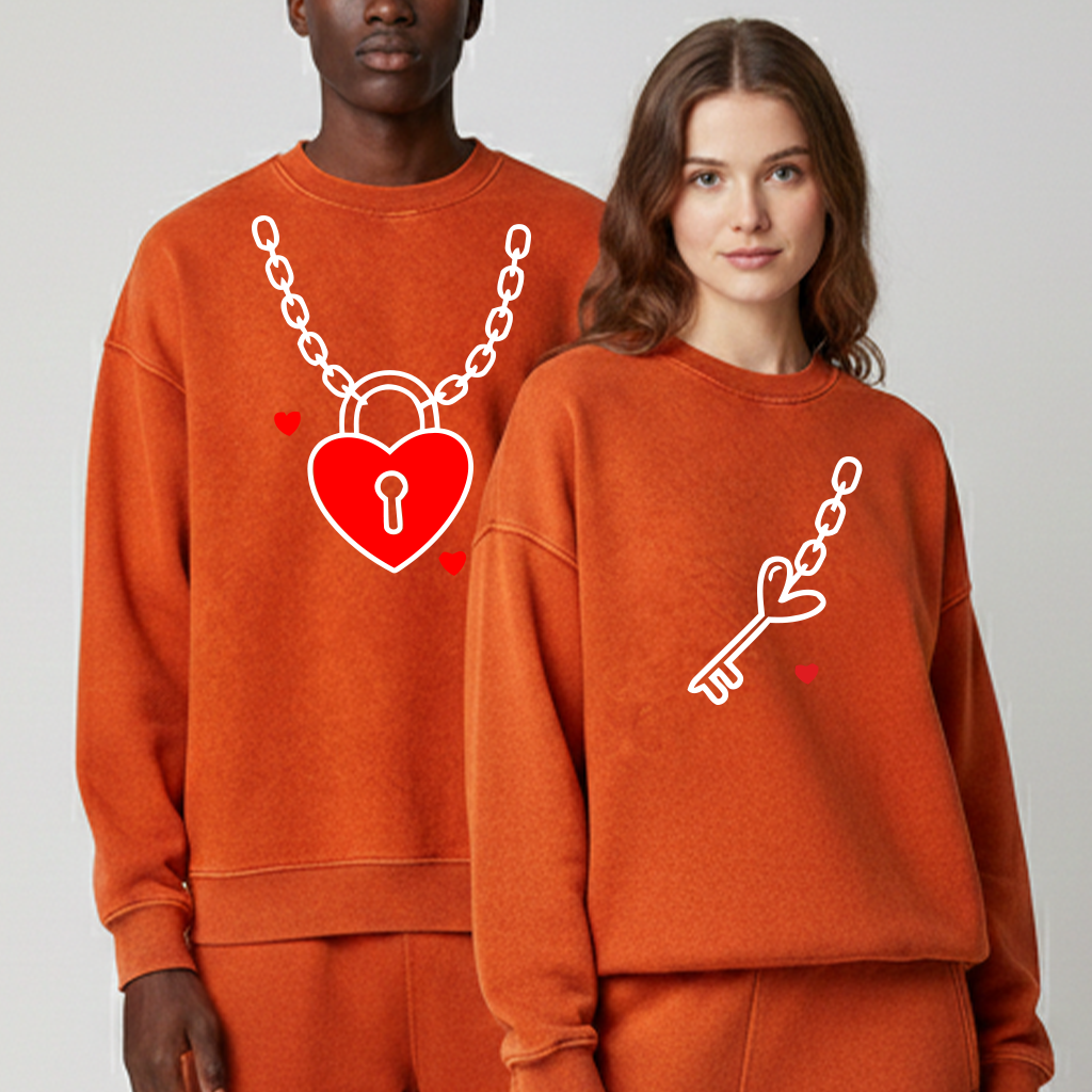 Heart-to-Heart Lock Couple Outfits - Valentine's Day Edition