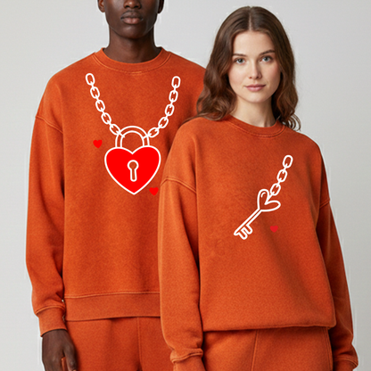 Heart-to-Heart Lock Couple Outfits - Valentine's Day Edition