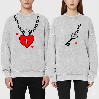 Heart-to-Heart Lock Couple Outfits - Valentine's Day Edition